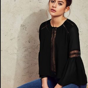 TULAROSA BLACK BLOUSE